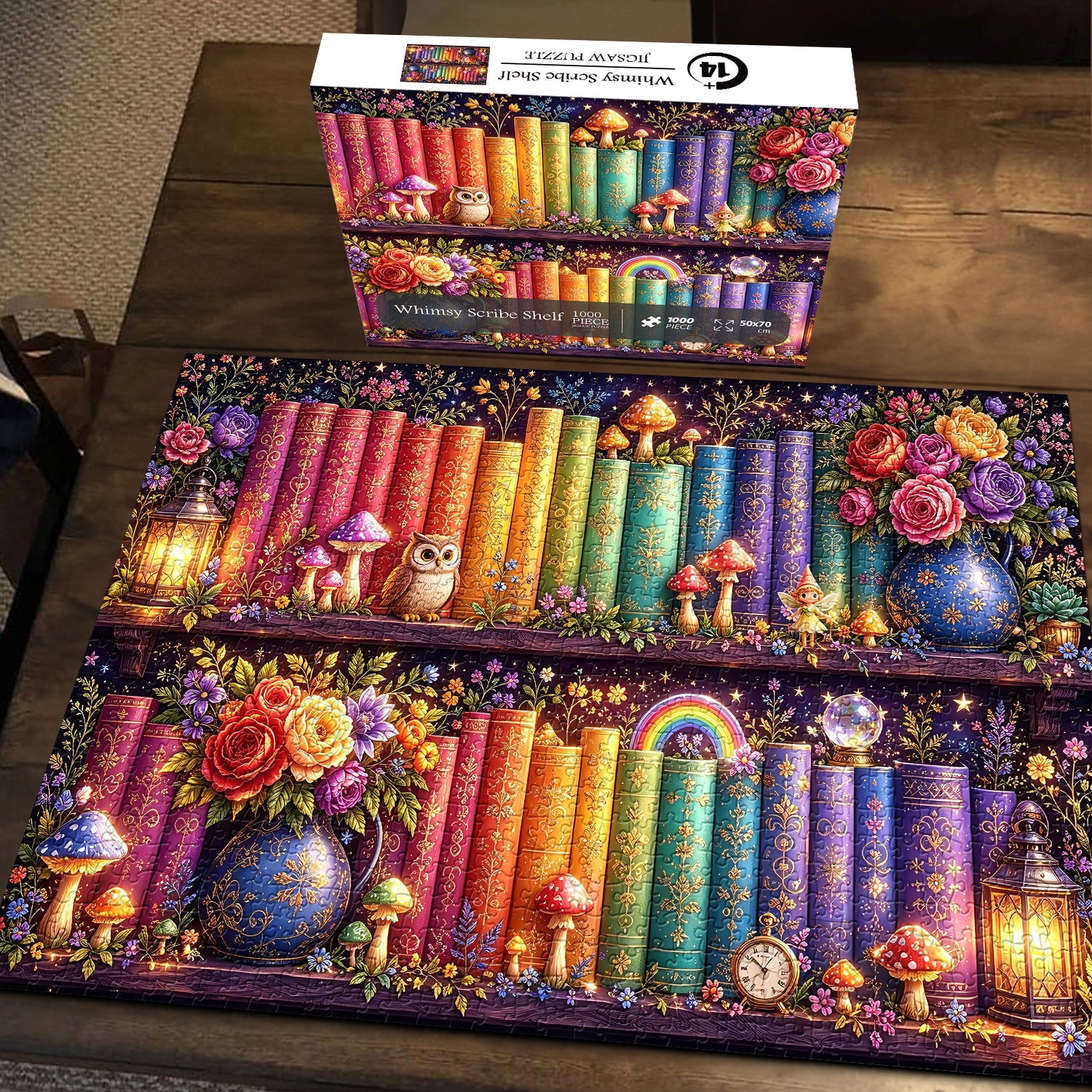 Whimsy Scribe Shelf Jigsaw Puzzle 1000 Piece