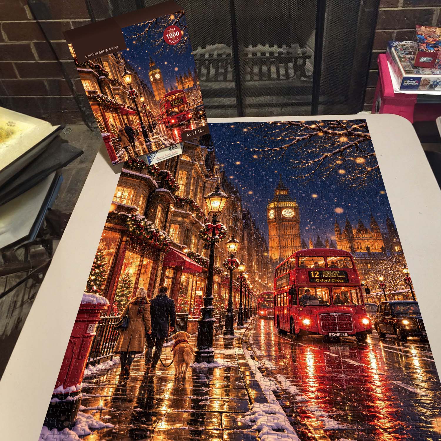London Snow Night Jigsaw Puzzle 1000 Pieces