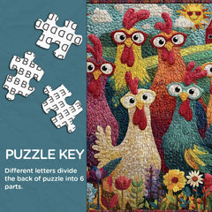 Funny Chicken Jigsaw Puzzle 1000 Piece