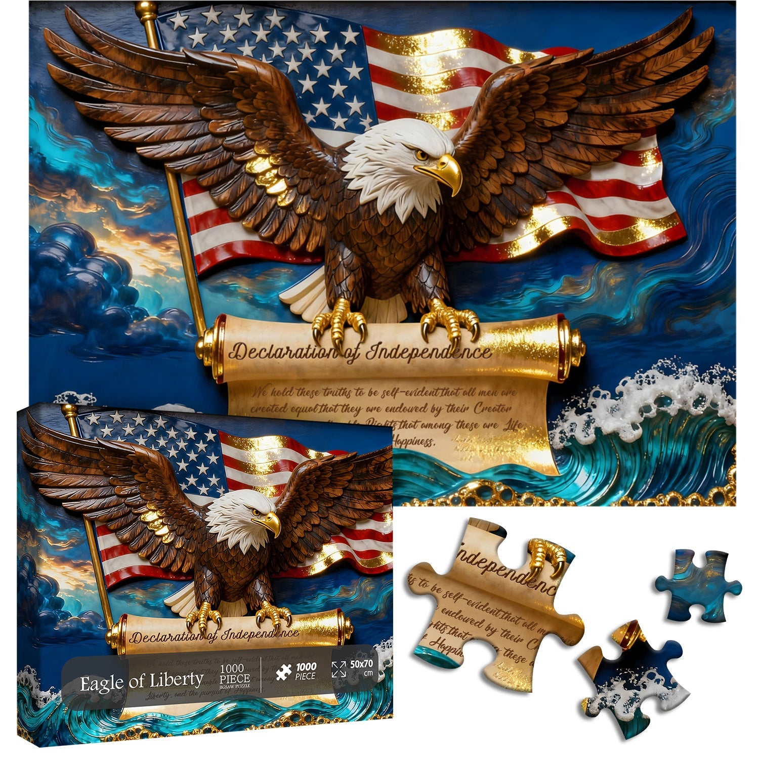 Eagle of Liberty Jigsaw Puzzle 1000 Pieces
