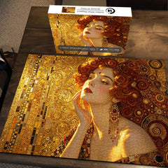 Golden Whirl Elegance Jigsaw Puzzle 1000 Piece