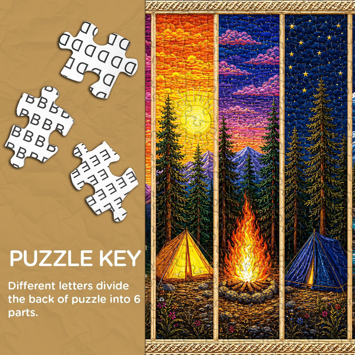 Five-Panel Journey Jigsaw Puzzle 1000 Piece