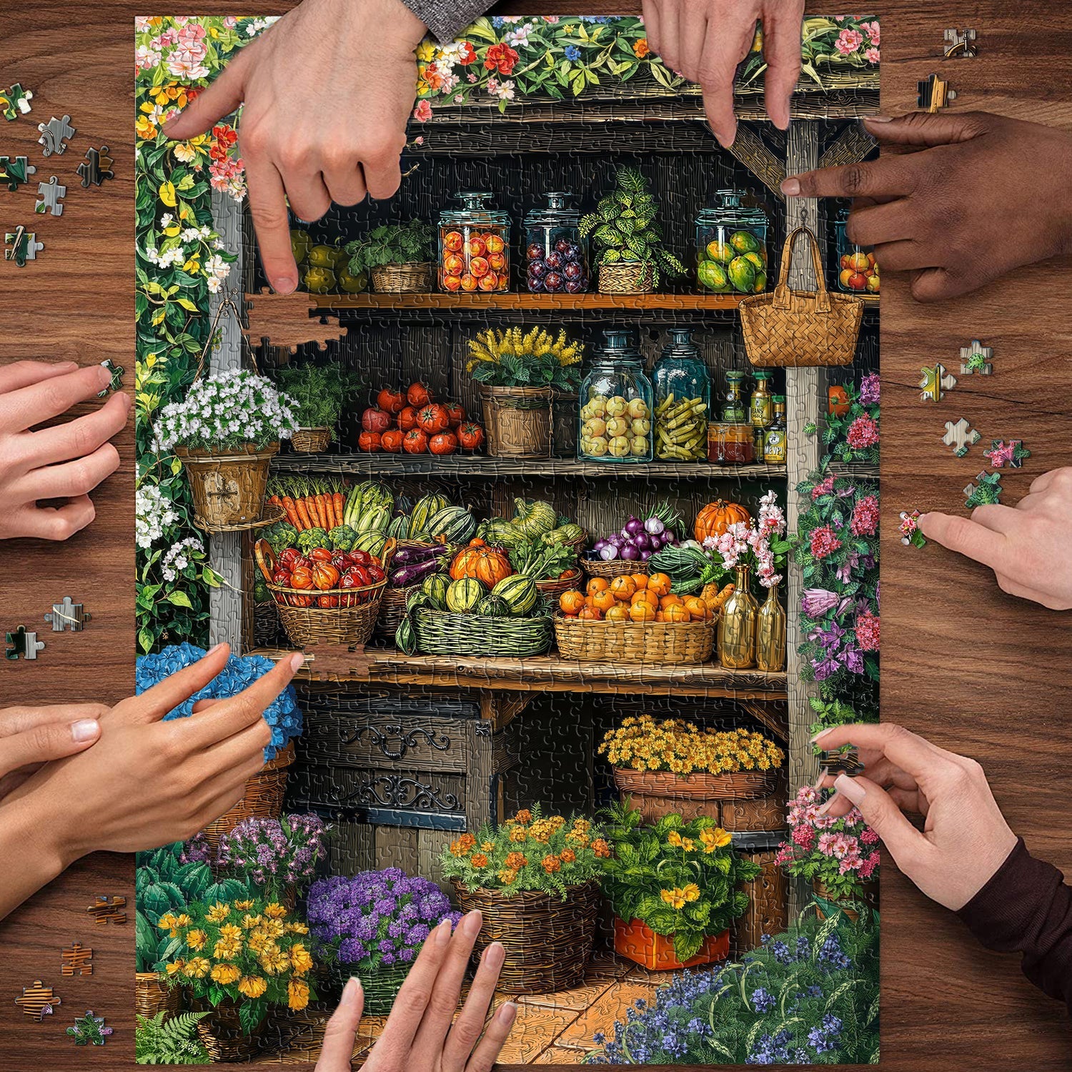 Blooms & Bounty Jigsaw Puzzle 1000 Pieces