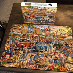 Vintage Main Street Festival Jigsaw Puzzle 1000 Piece