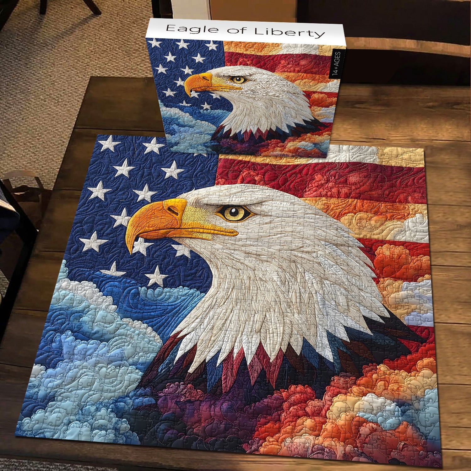 The Quilted Eagle Jigsaw Puzzle 1000 Pieces
