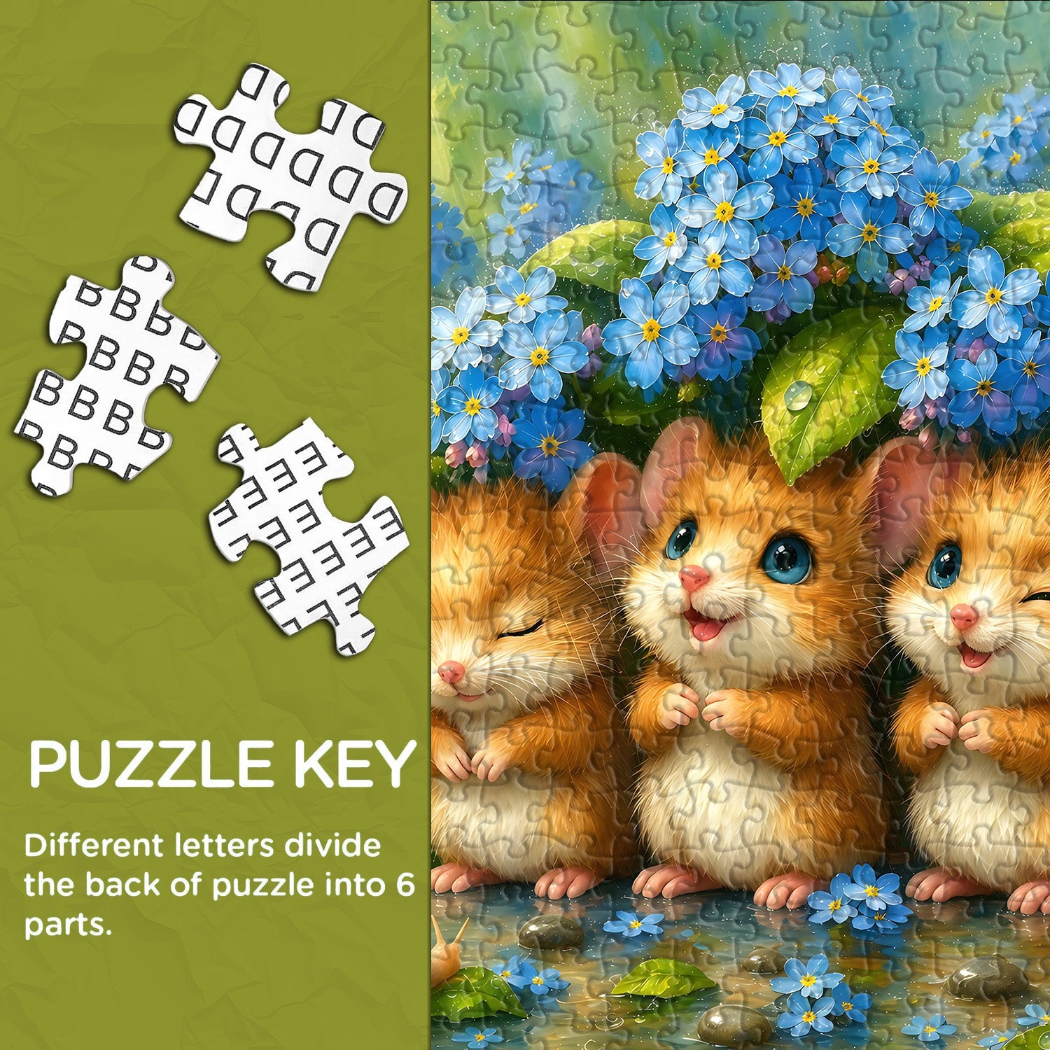 Rainy Mice Jigsaw Puzzle 1000 Piece
