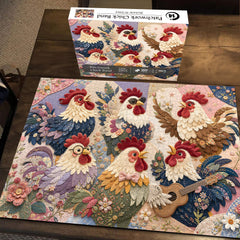 Patchwork Chick Band Jigsaw Puzzle 1000 Piece
