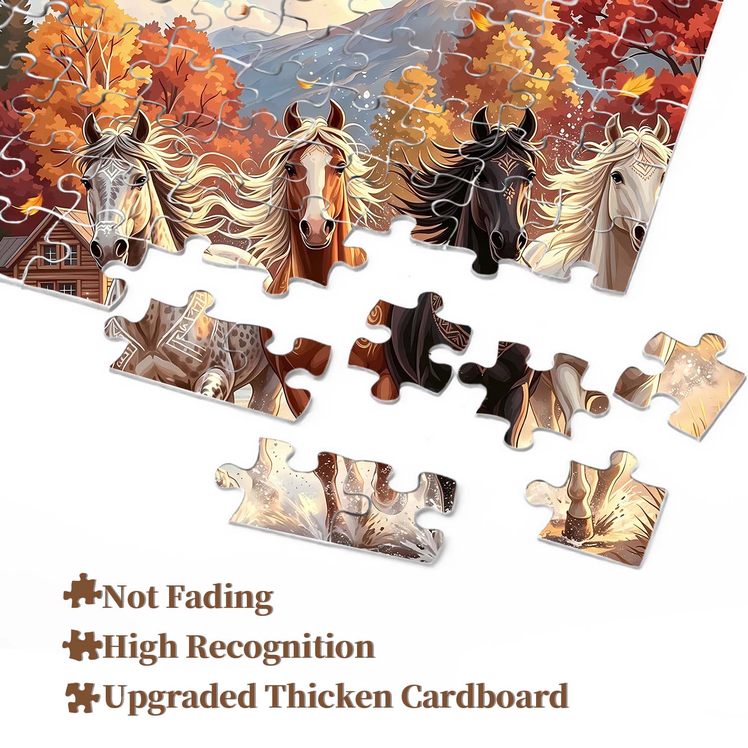 Autumn Horse Gallop Jigsaw Puzzle 1000 Pieces