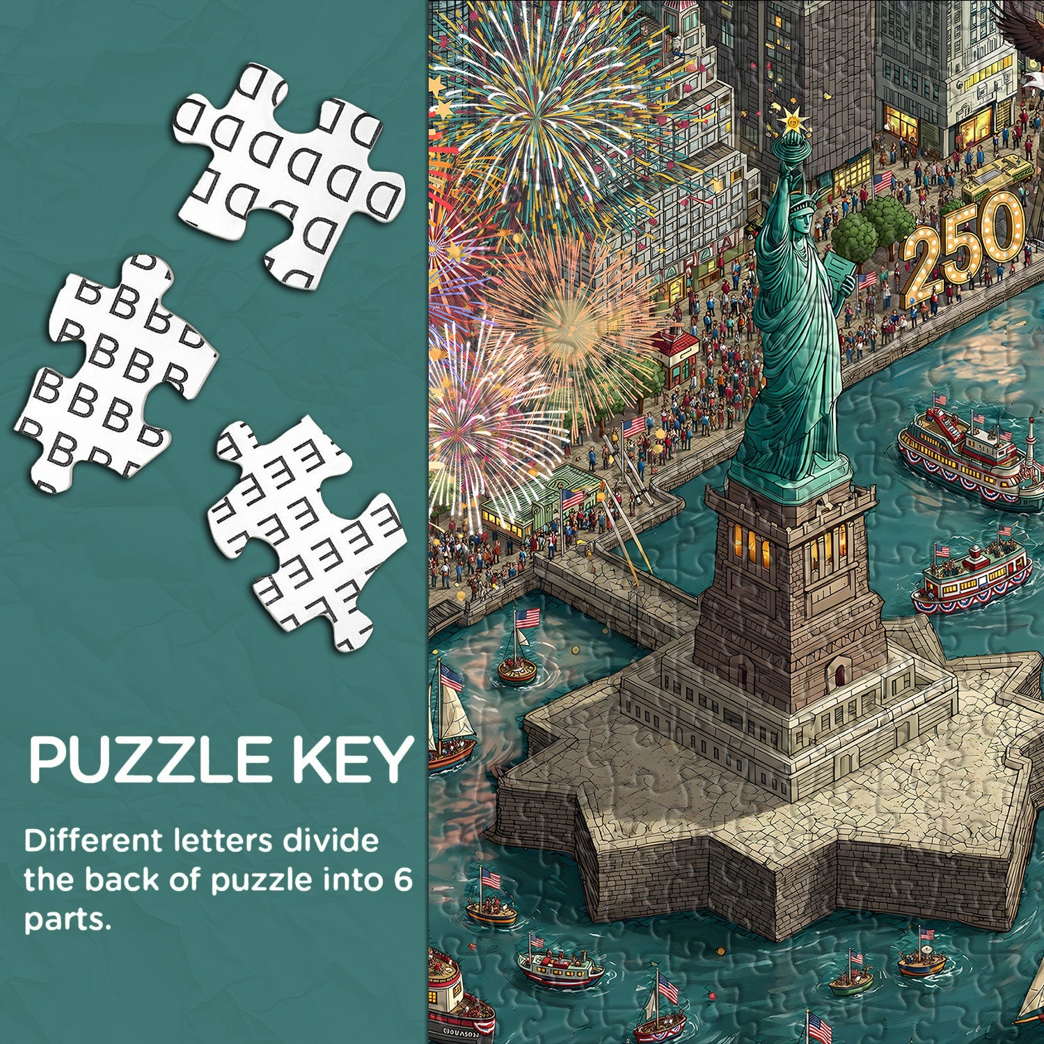 Liberty at 250 Jigsaw Puzzle 1000 Pieces
