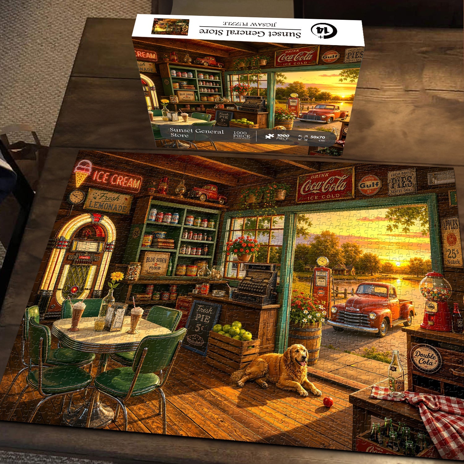 Sunset General Store Jigsaw Puzzle 1000 Piece