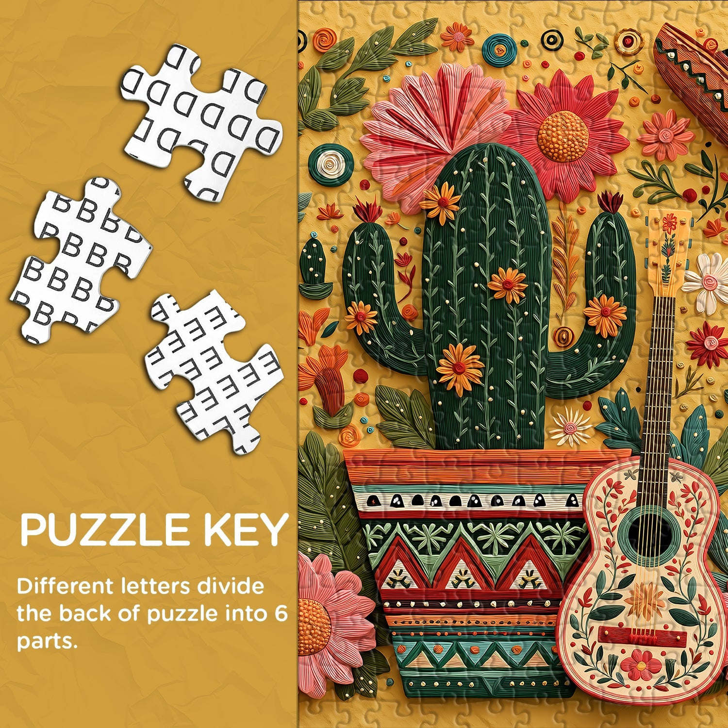 Cactus Fiesta Jigsaw Puzzle 1000 Pieces