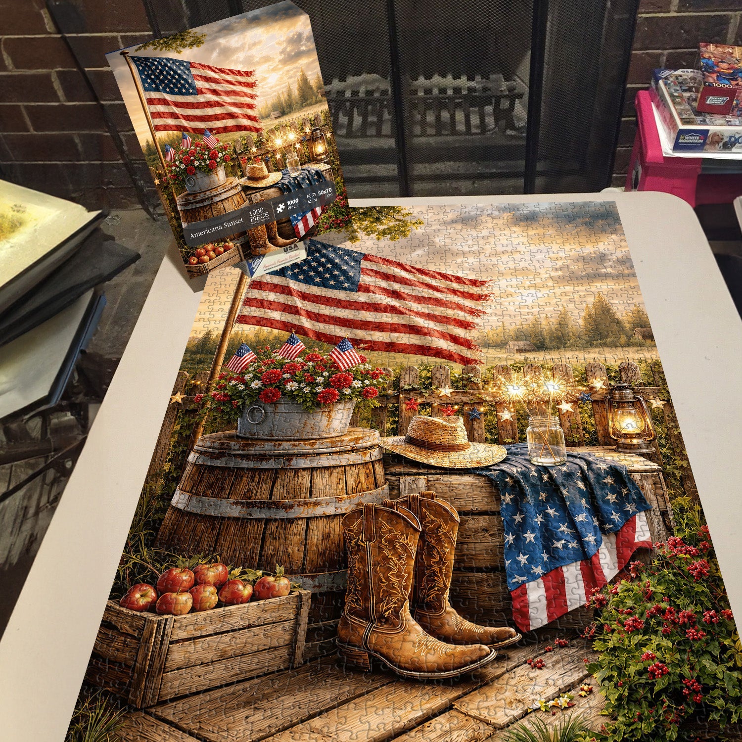 Americana Sunset Jigsaw Puzzle 1000 Piece