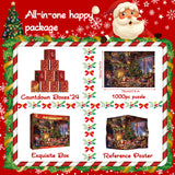 Yuletide Gleam Advent Calendar Jigsaw Puzzle 1000 Pieces