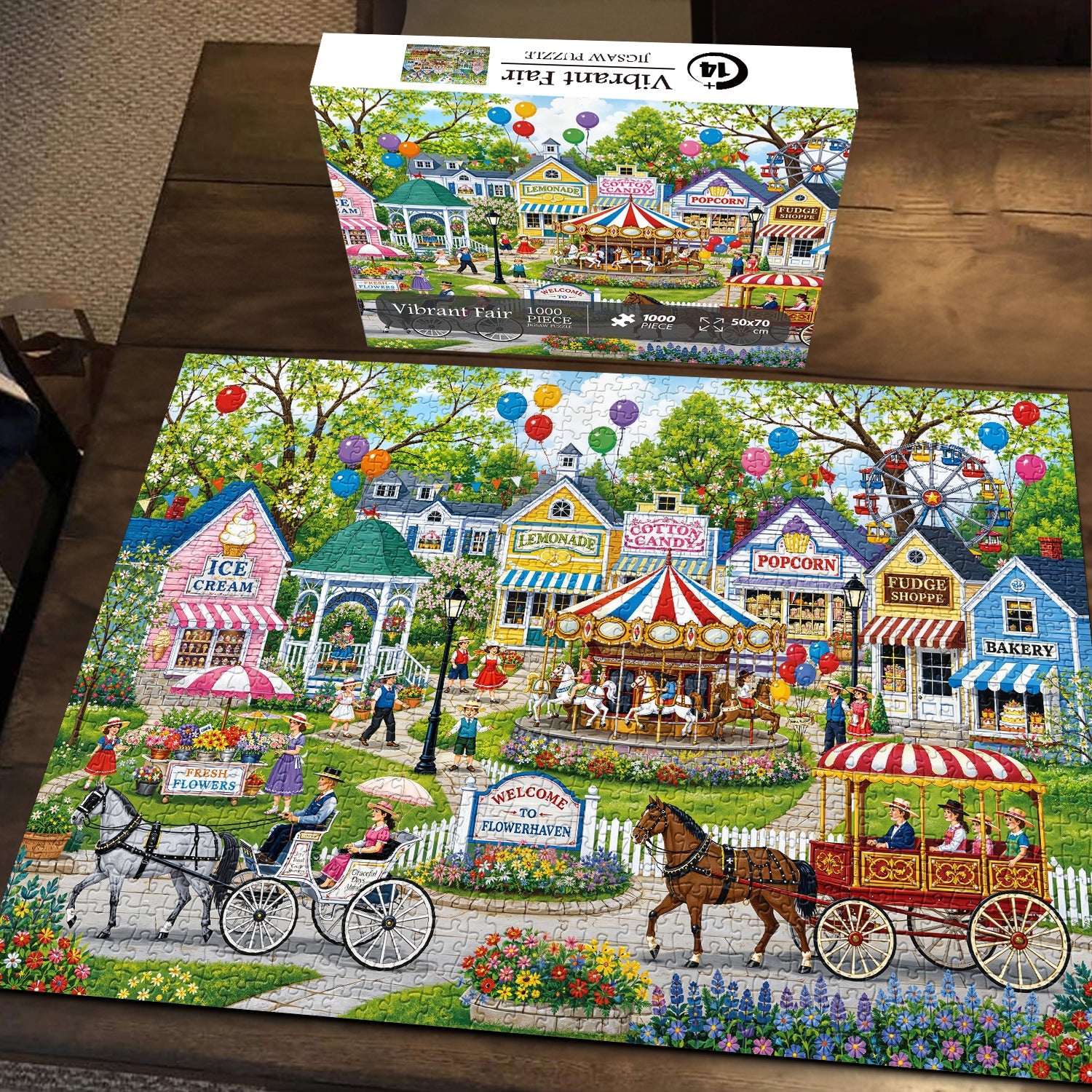 Vibrant Fair Jigsaw Puzzle 1000 Piece