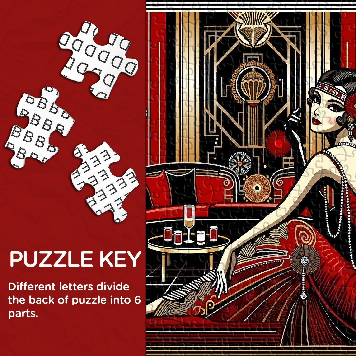 Jazz Age Elegance Jigsaw Puzzle 1000 Pieces