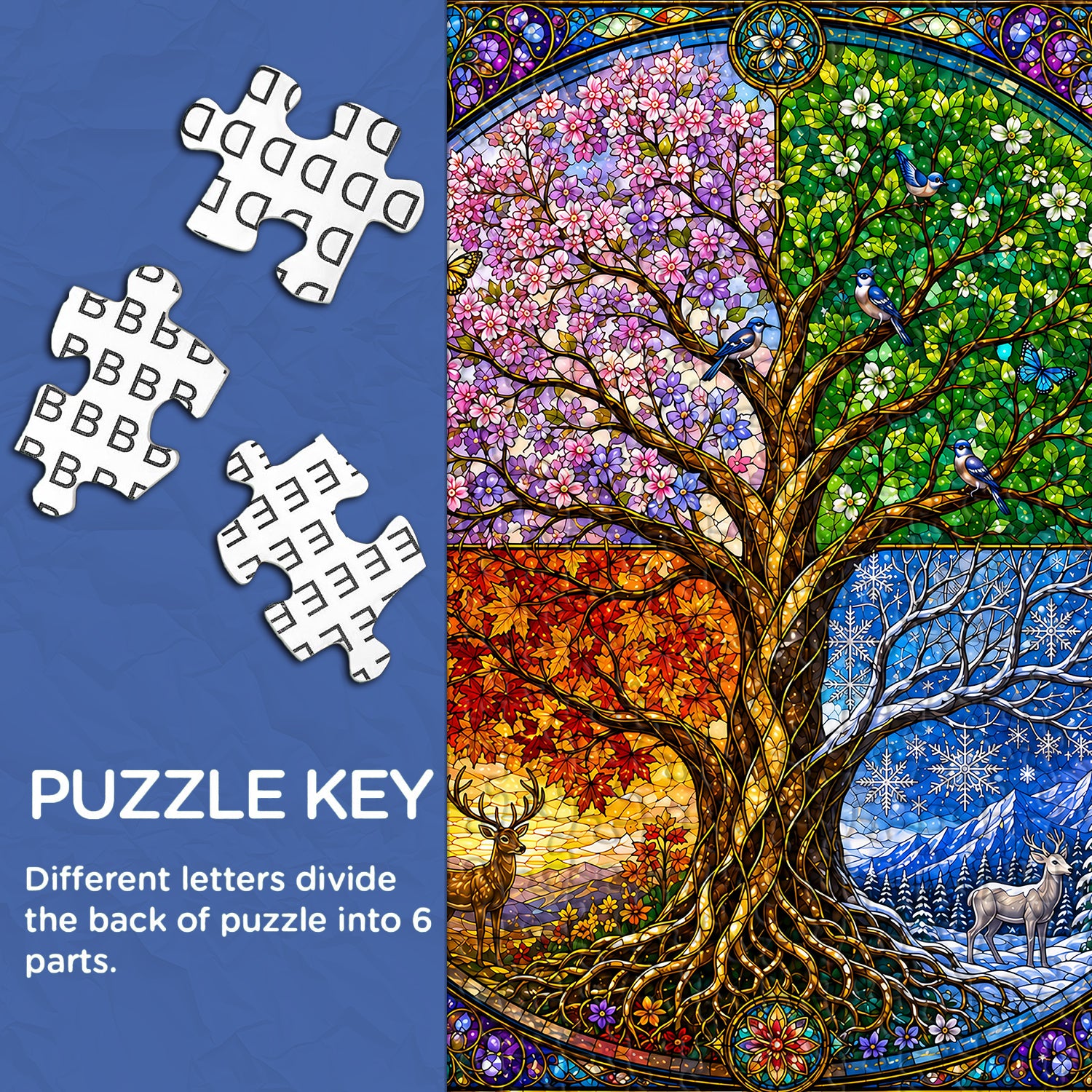 Tree of the Four Seasons Jigsaw Puzzle 1000 Pieces