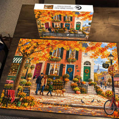 Autumn Maple Town Jigsaw Puzzle 1000 Piece