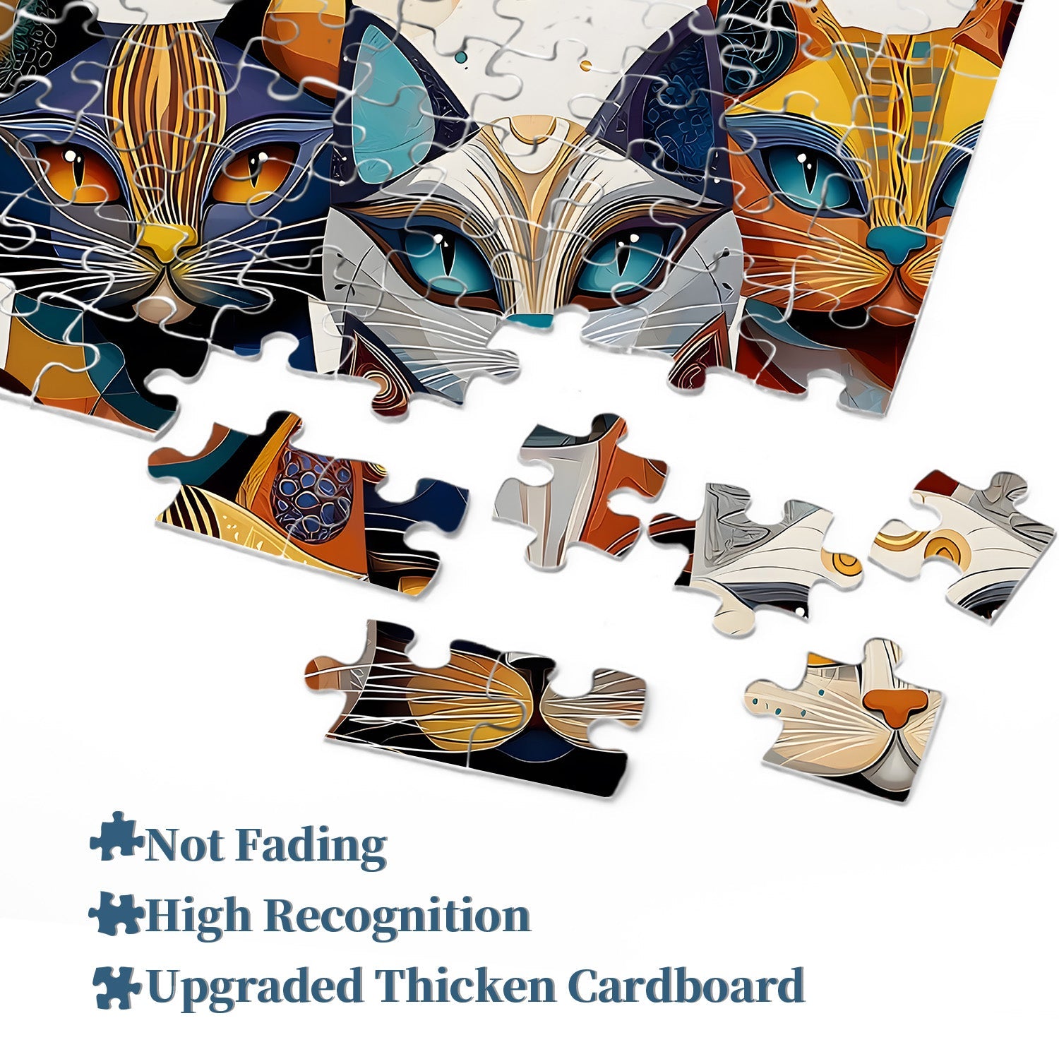 Abstract Cat Jigsaw Puzzle 1000 Pieces