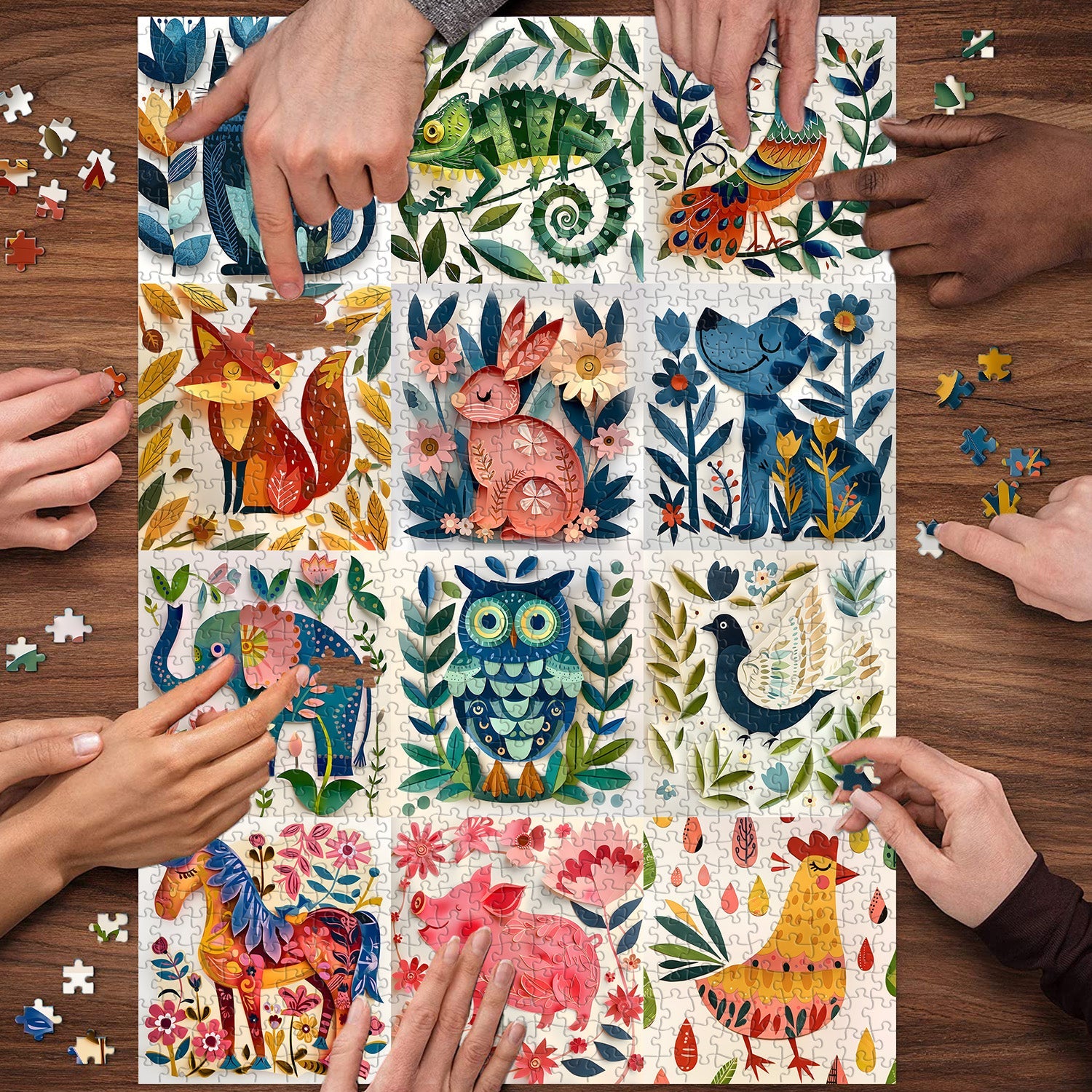 Puzzle 1000 Pièces — Créatures Peintes