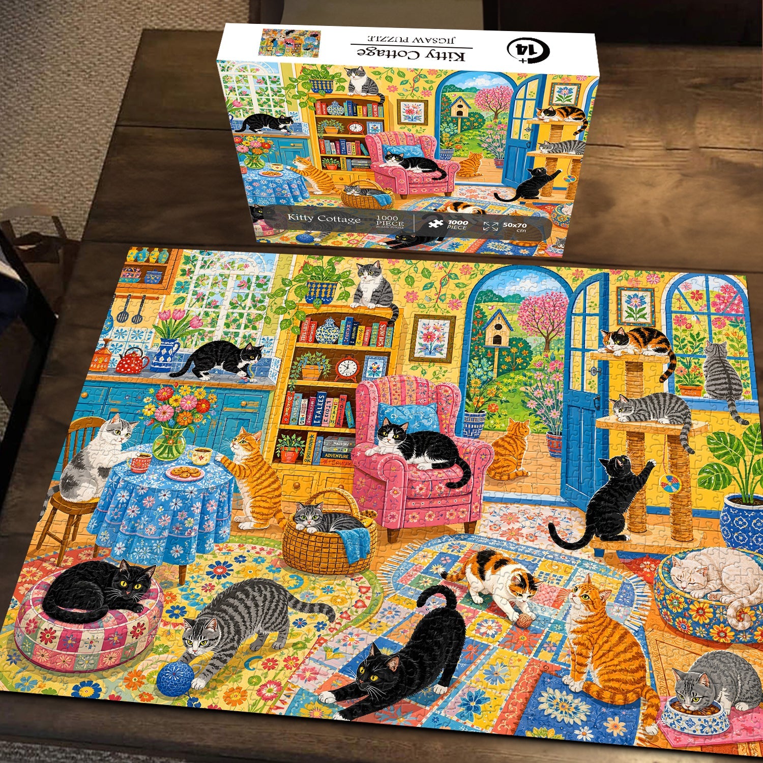 Kitty Cottage Jigsaw Puzzle 1000 Piece