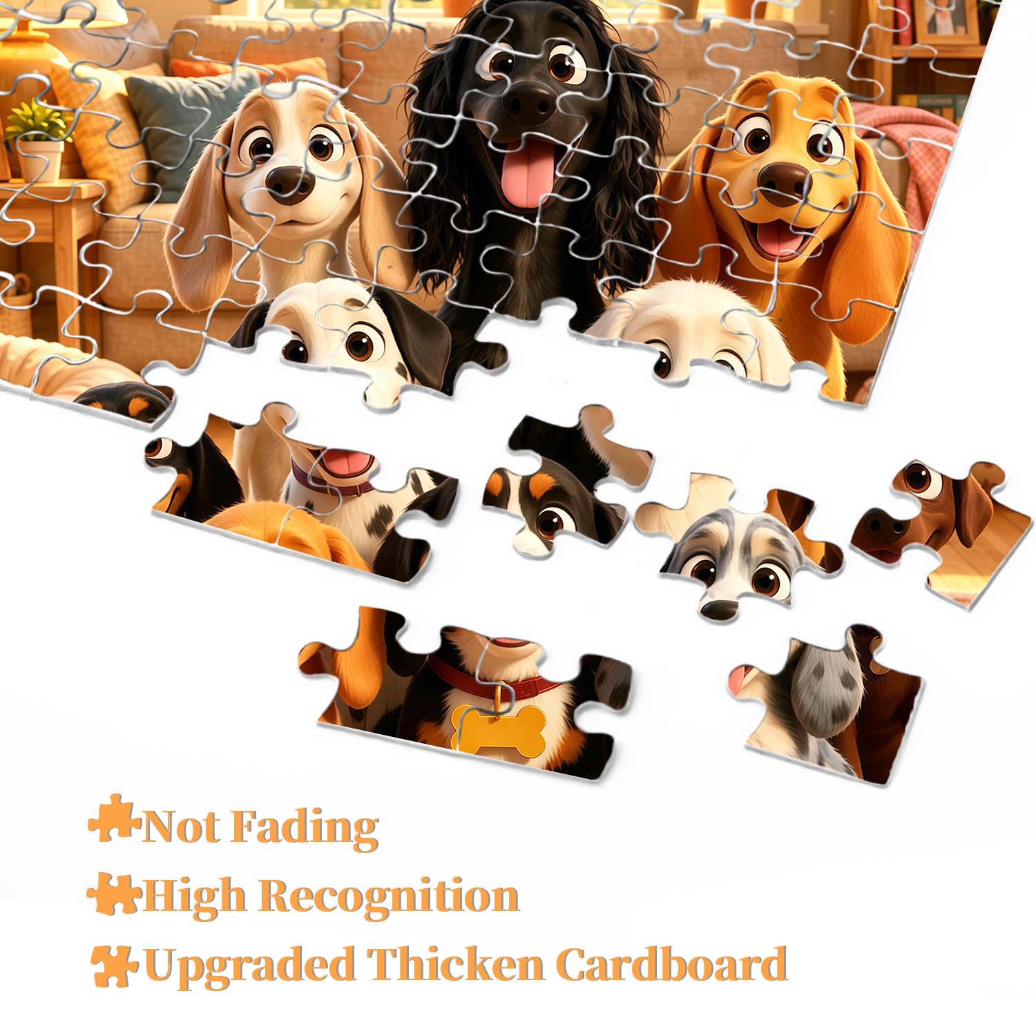 Puppy Family Portrait Jigsaw Puzzle 1000 Piece