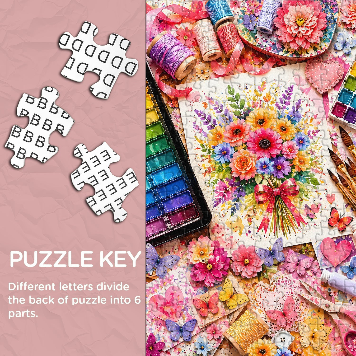 Blooms & Brushes Jigsaw Puzzle 1000 Piece
