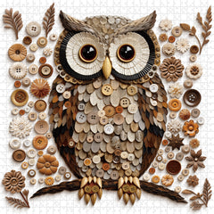 Puzzle Button Owl 1000 pièces