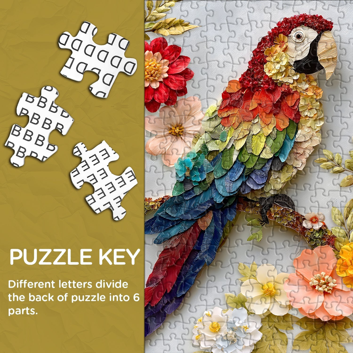 Feather Bloom Jigsaw Puzzle 1000 Pieces