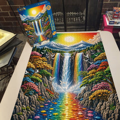 Rainbow Waterfall Jigsaw Puzzle 1000 Piece