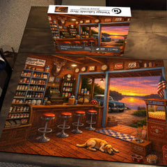 Vintage Lakeside Shop Jigsaw Puzzle 1000 Piece