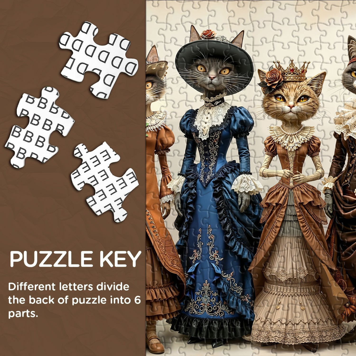 Royal Cat Court Jigsaw Puzzle 1000 Piece