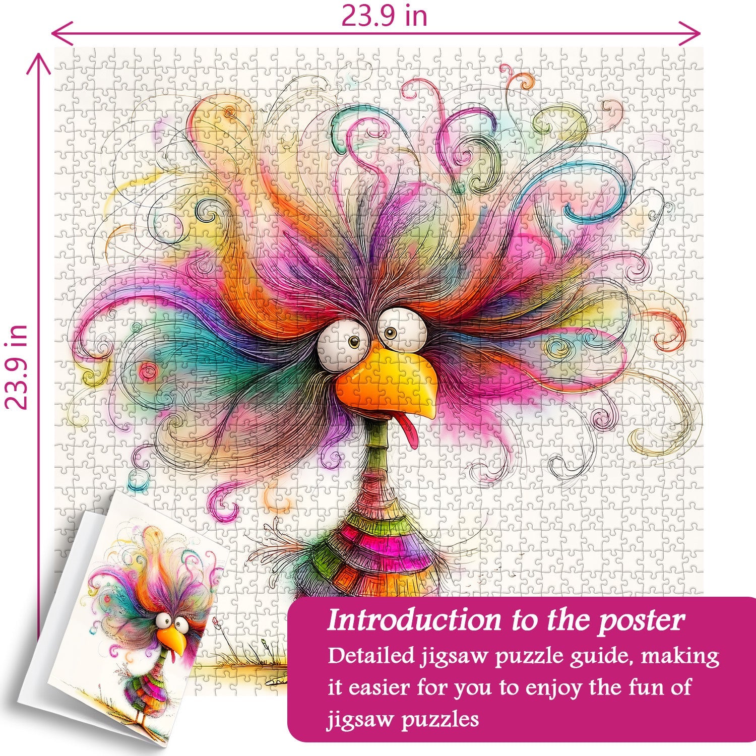 Exploding Bird Jigsaw Puzzle 1000 Pieces