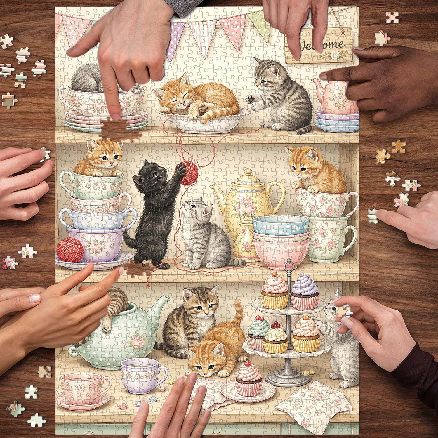 Fairytale Kitties Jigsaw Puzzle 1000 Piece