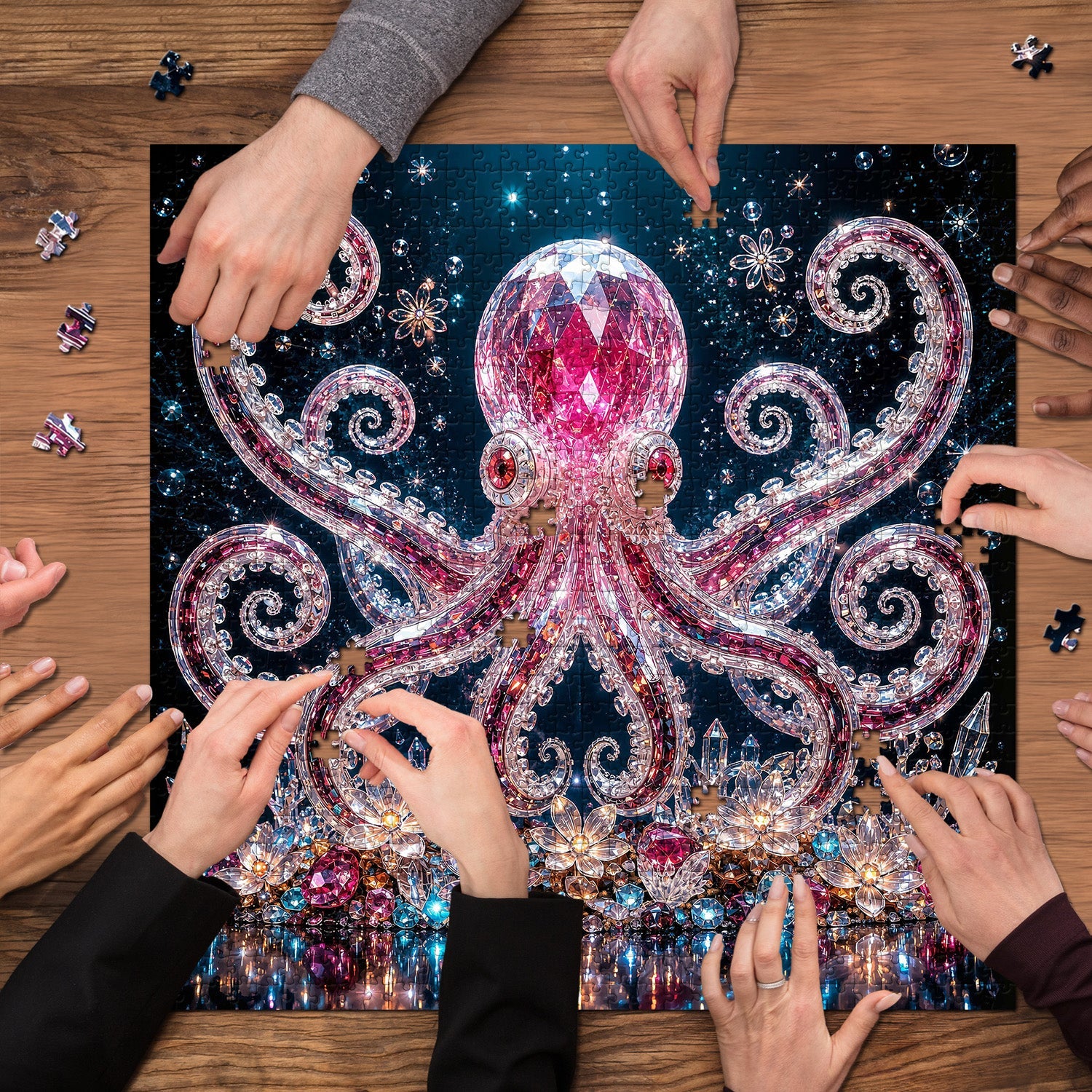 Crystal Octopus Jigsaw Puzzle 1000 Pieces