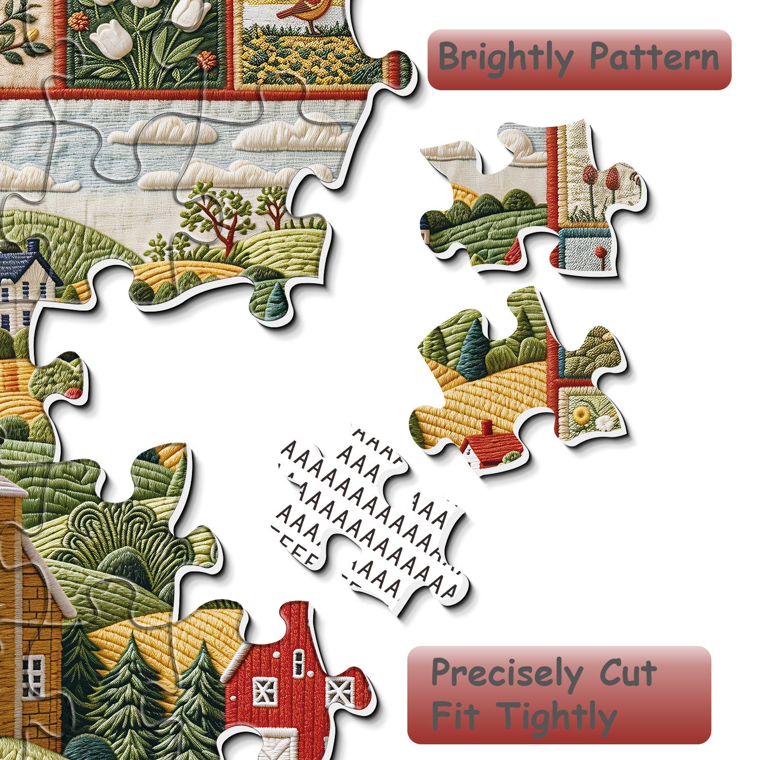 Quilted Countryside Jigsaw Puzzle 1000 Pieces
