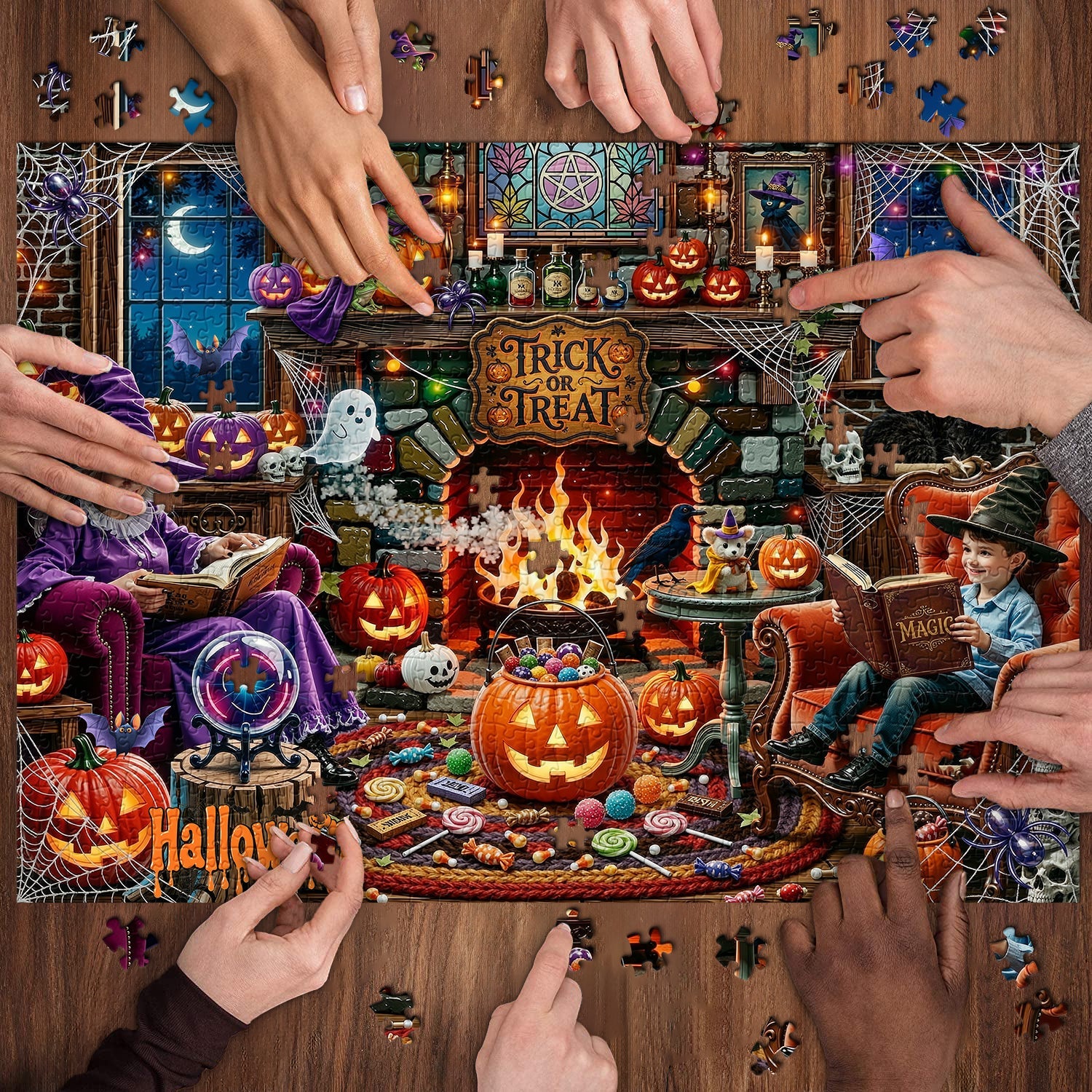 Halloween Hearth Jigsaw Puzzle 1000 Pieces