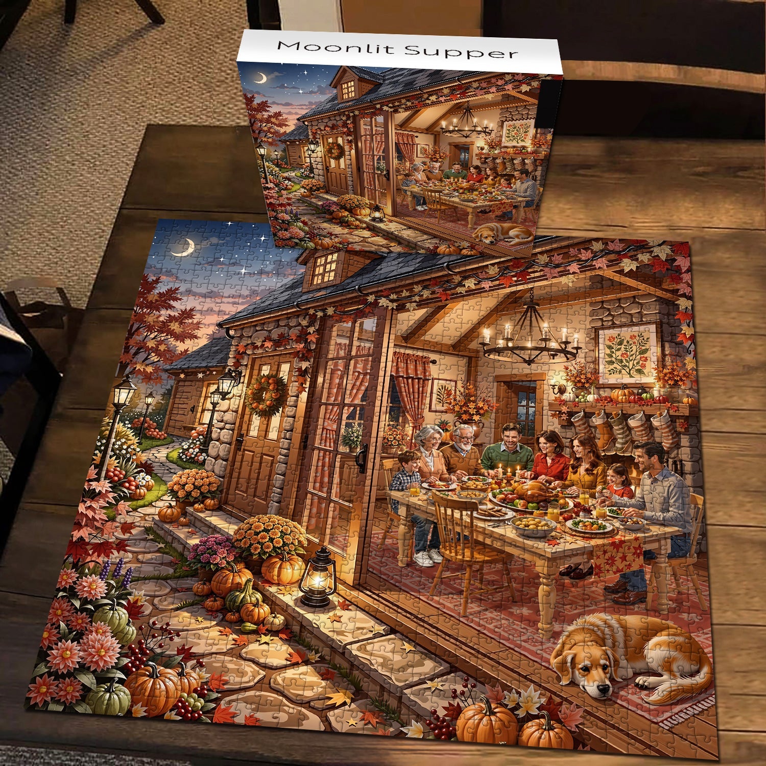 Moonlit Supper Jigsaw Puzzle 1000 Piece