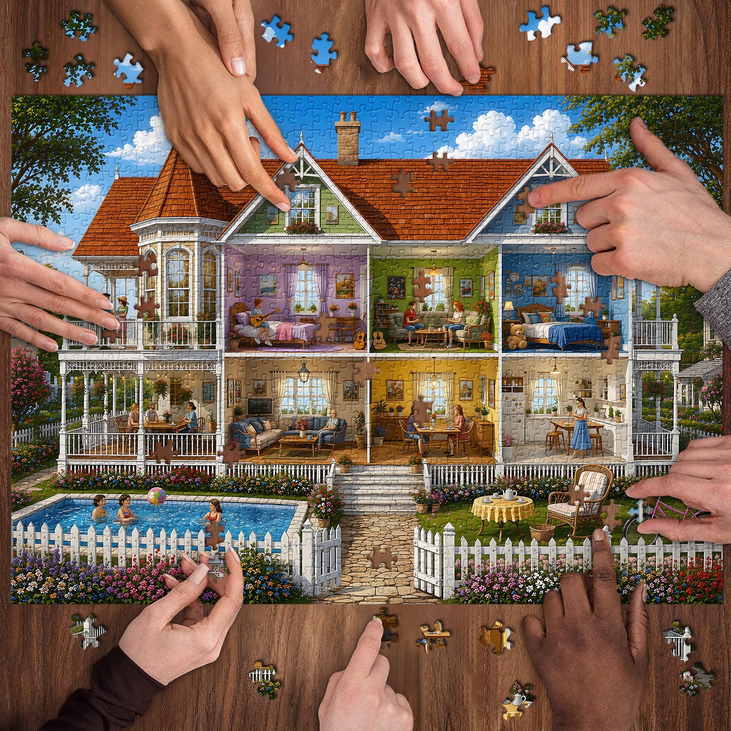 Warm Homestead Jigsaw Puzzle 1000 Piece