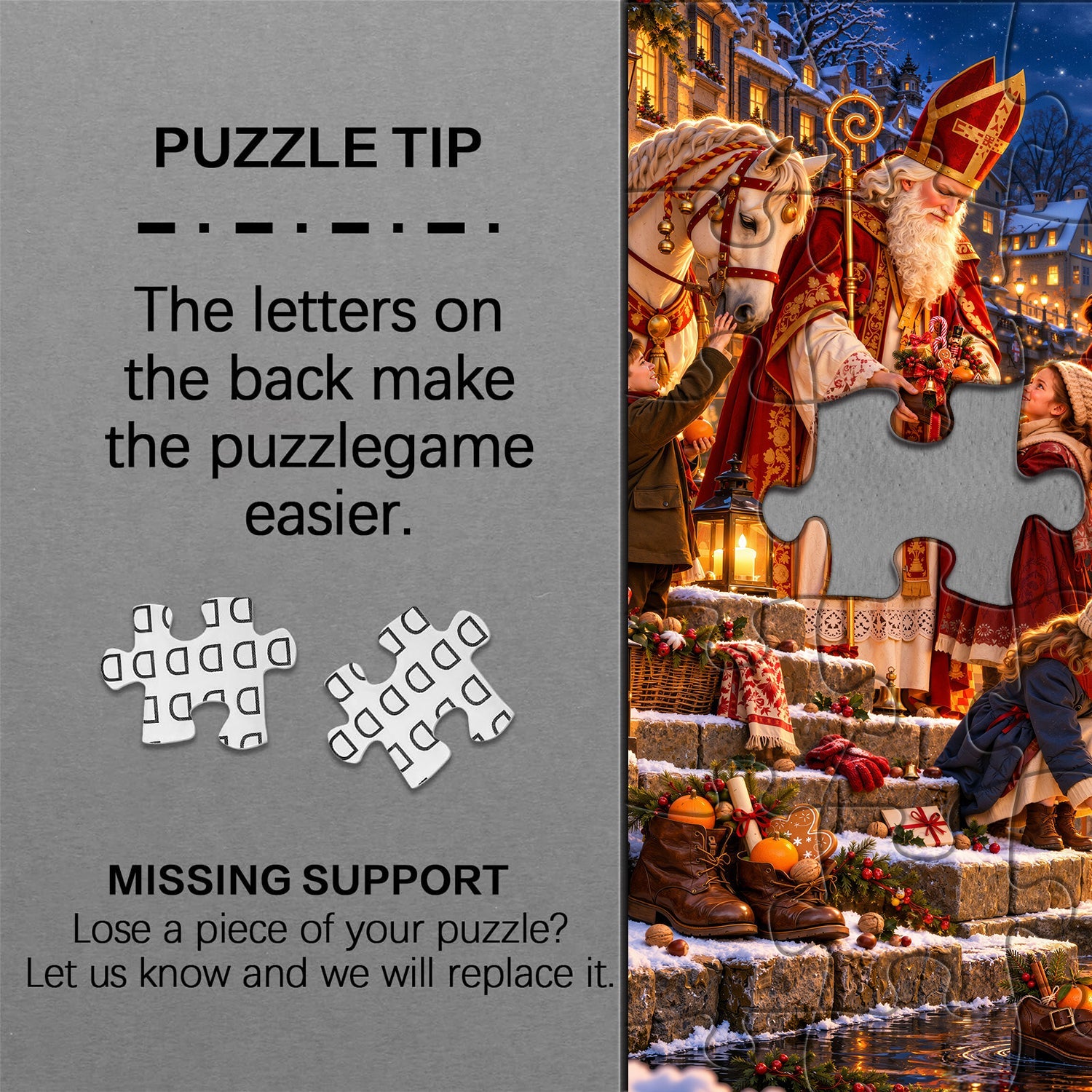 Riverside Winter Blessing Jigsaw Puzzle 1000 Pieces