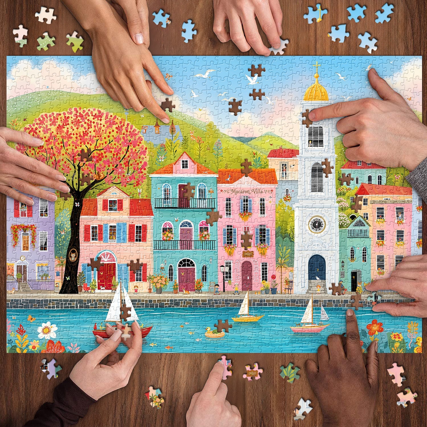 Macaron Villa Jigsaw Puzzle 1000 Piece