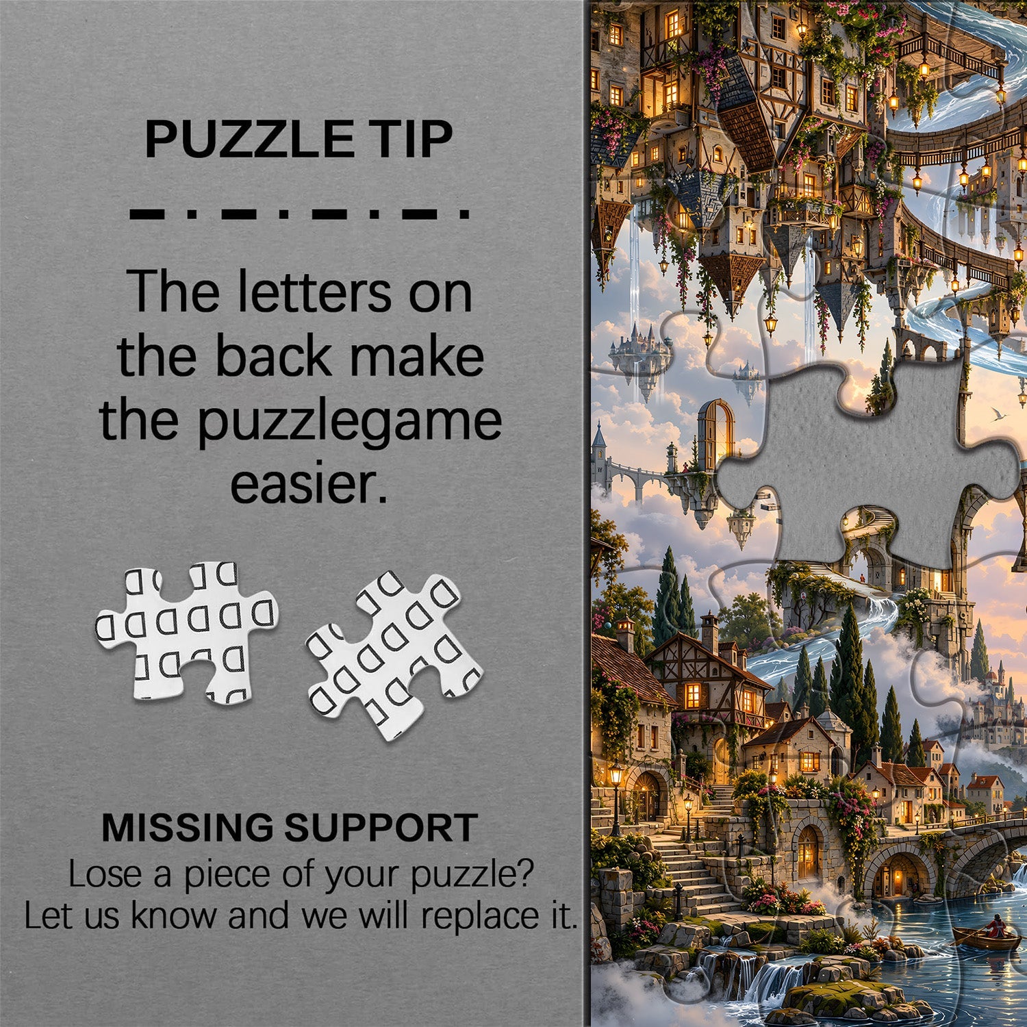 Upside Down Sky City Jigsaw Puzzle 1000 Pieces