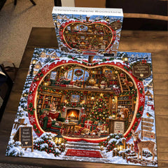 Christmas Apple Bookstore Jigsaw Puzzle 1000 Pieces