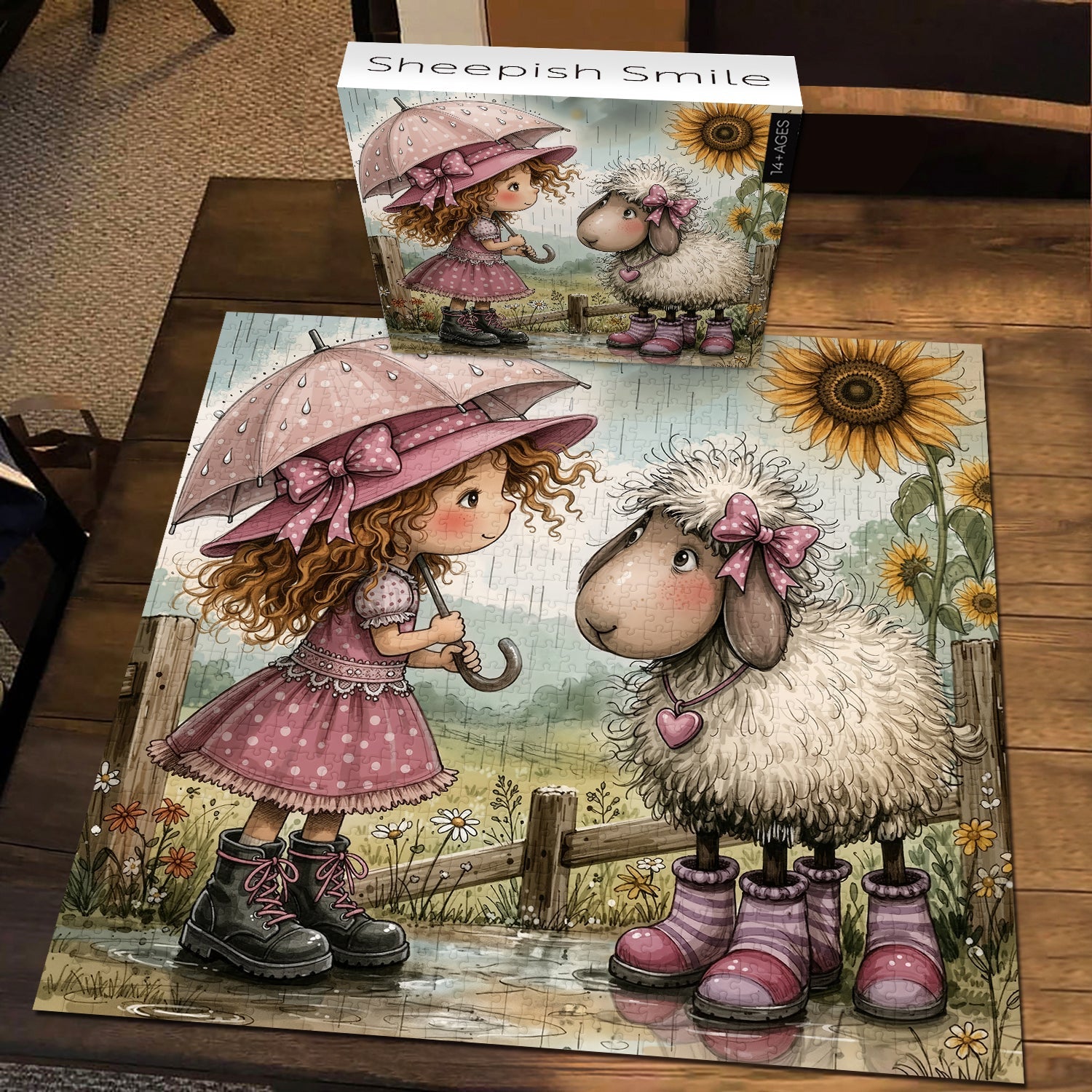Sheepish Smile Jigsaw Puzzle 1000 Pieces