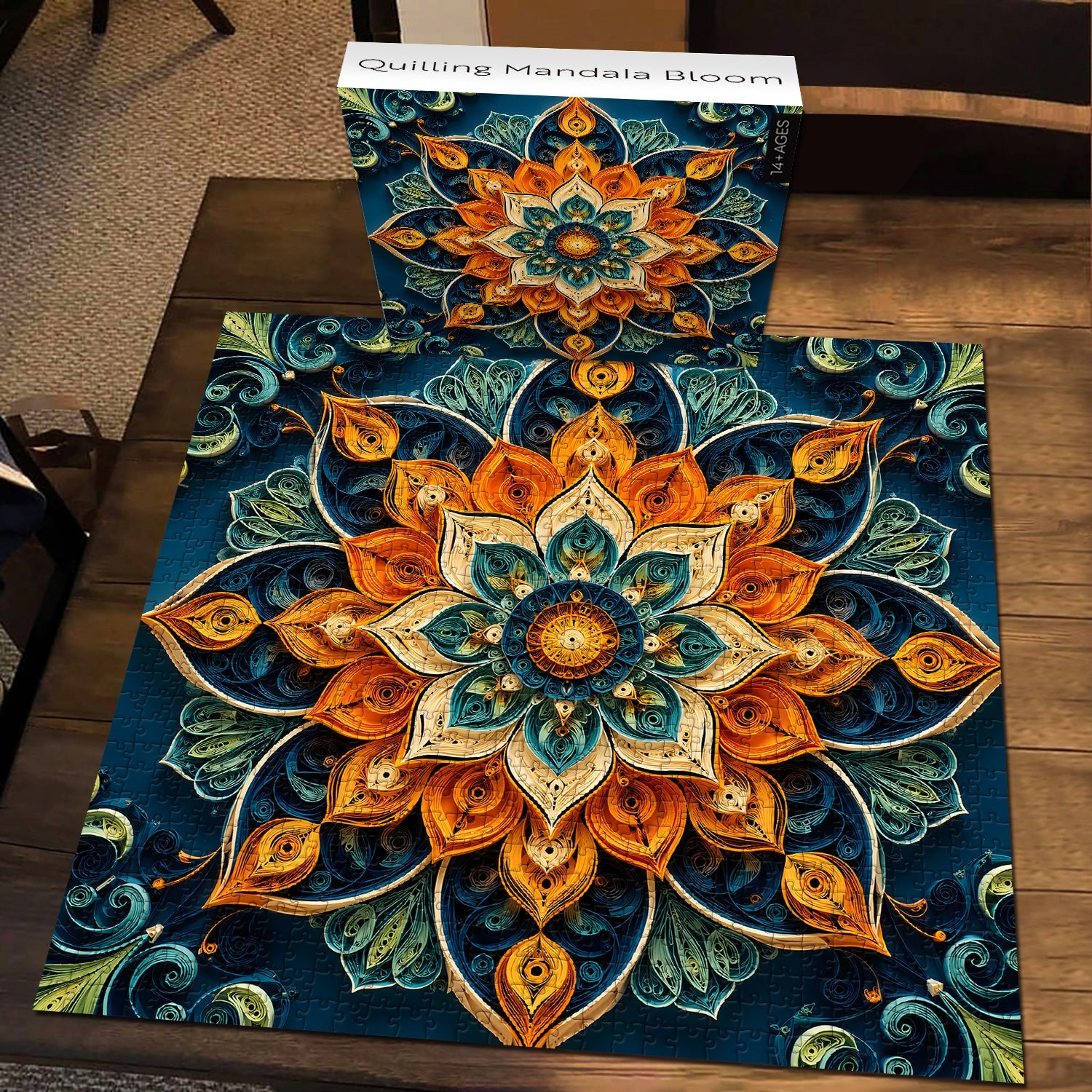 Quilling Mandala Bloom Jigsaw Puzzle 1000 Piece
