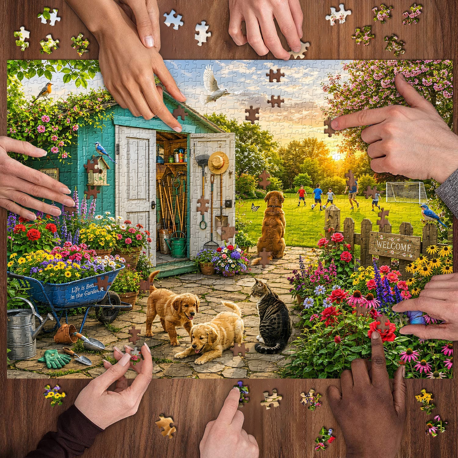 Backyard Joy Jigsaw Puzzle 1000 Piece