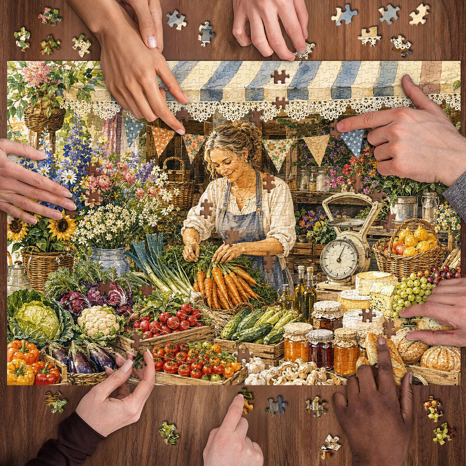 Harvest Stall Jigsaw Puzzle 1000 Piece