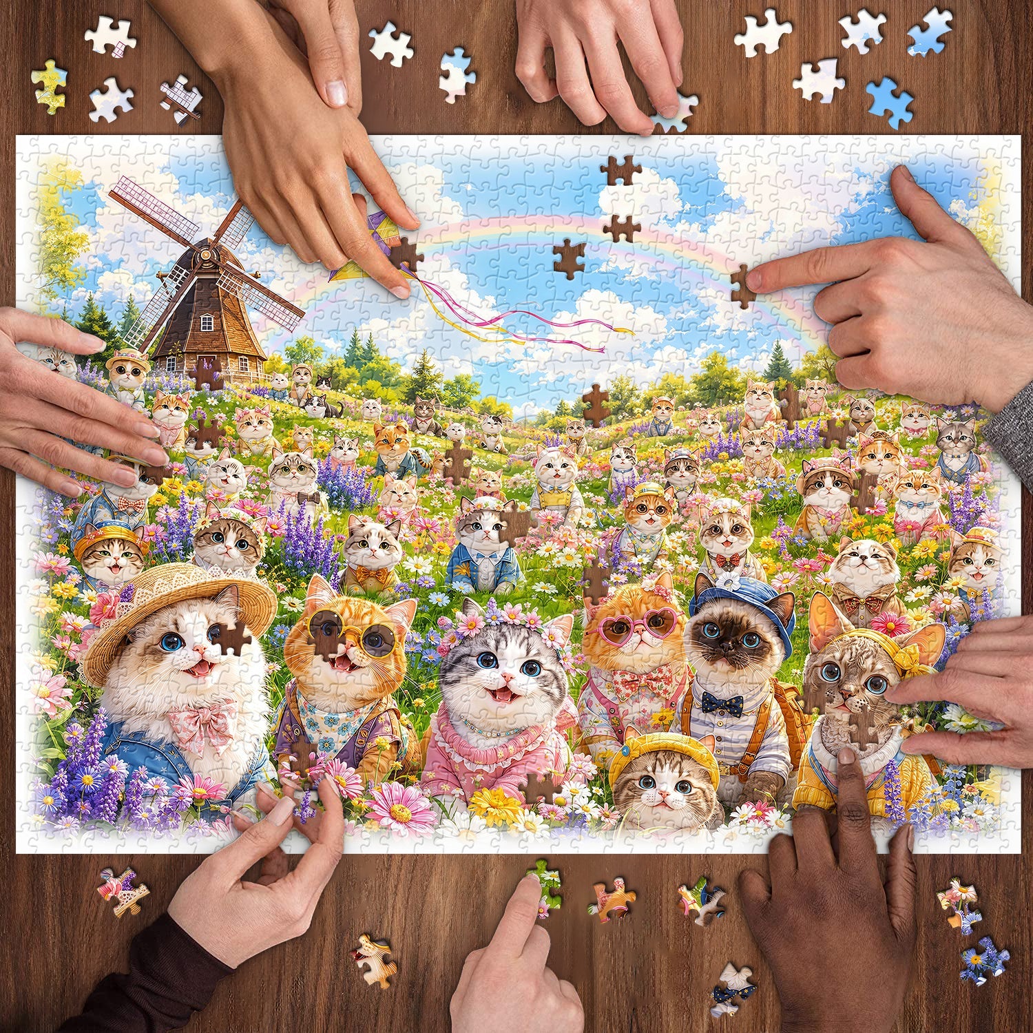 Meadow Mew Jigsaw Puzzle 1000 Piece