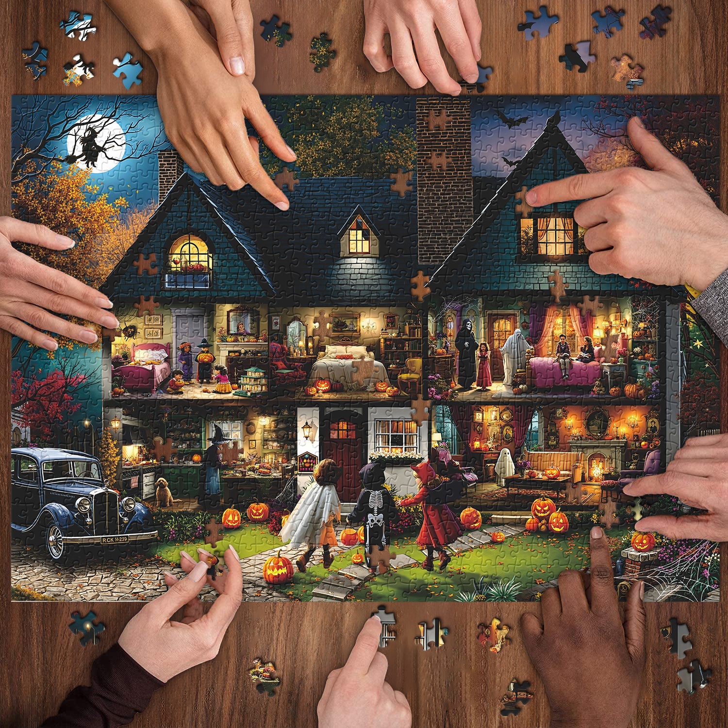 Puzzle de 1000 pièces Maison d’Halloween