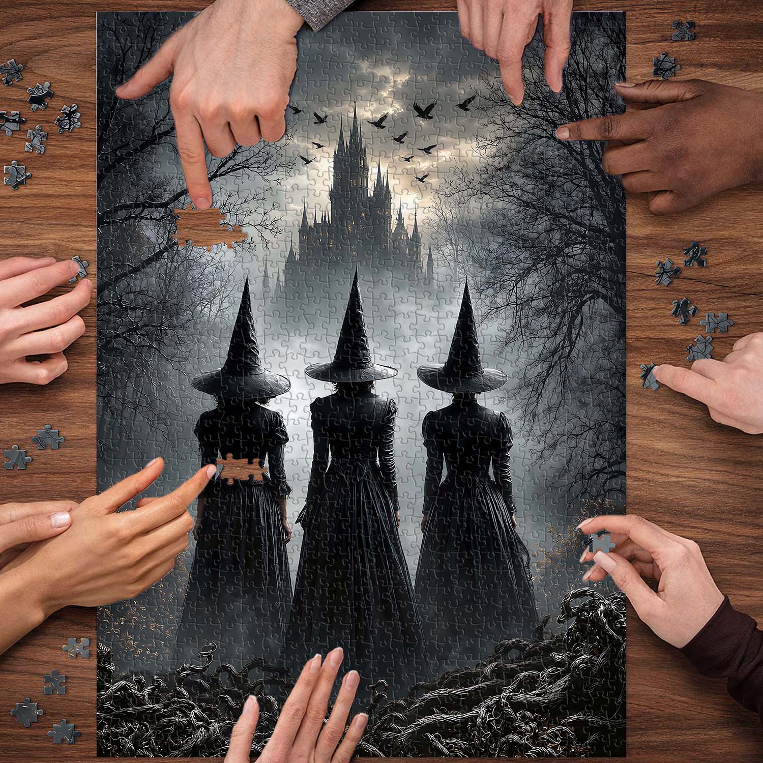 Mist Witches Jigsaw Puzzle 1000 Piece