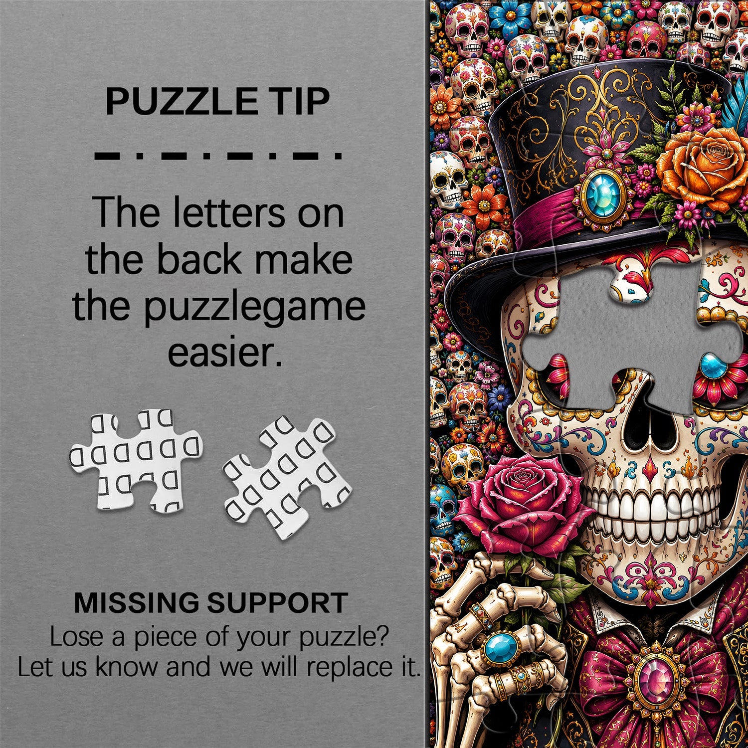 Sugar‑Skull Gentleman Jigsaw Puzzle 1000 Piece